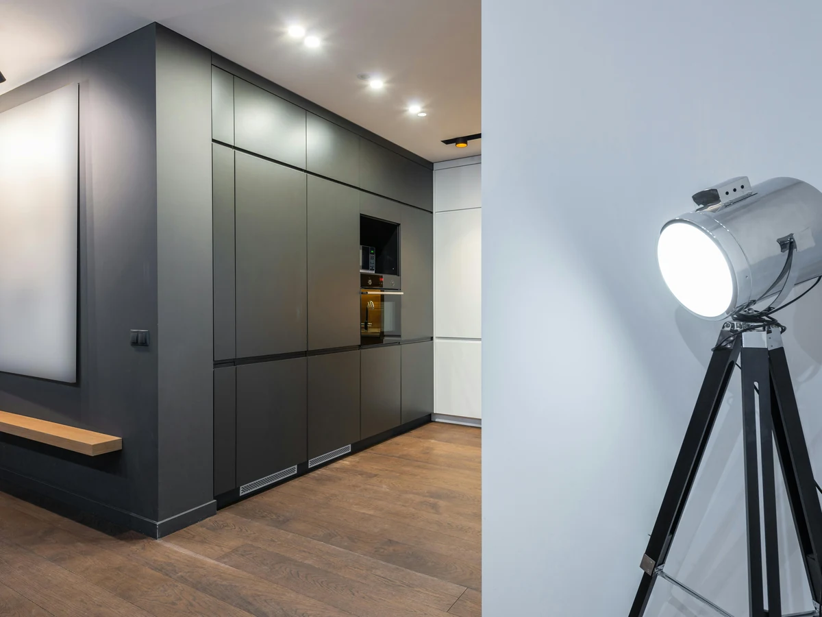 kitchen-painting-dark-grey-fitted-windsor-decorators Kitchen cabinet spray painting Windsor